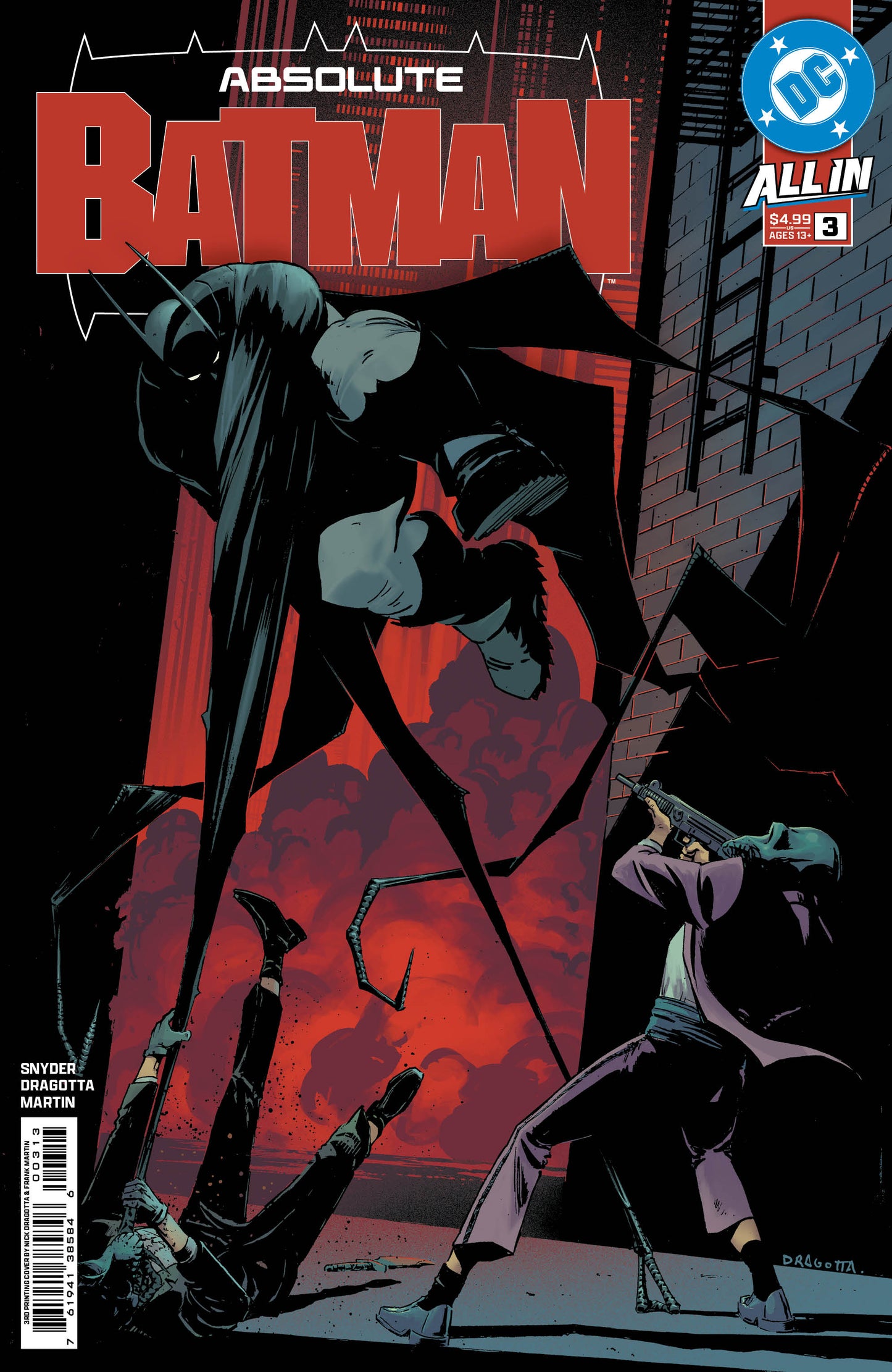 ABSOLUTE BATMAN #3 Third Printing Cvr A Nick Dragotta - PREORDER 23/4/25