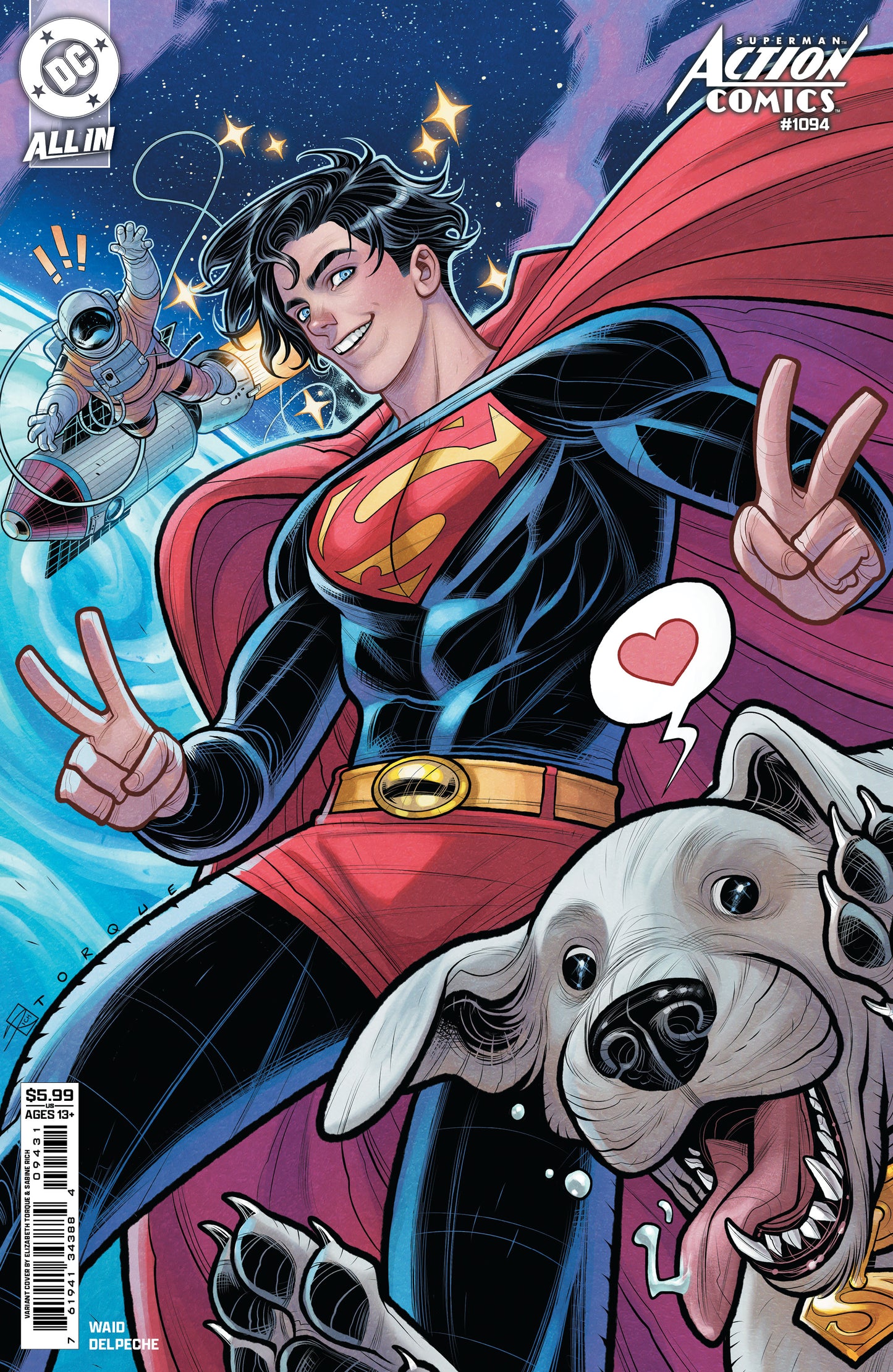 ACTION COMICS #1094 CVR C ELIZABETH TORQUE CARD STOCK VAR