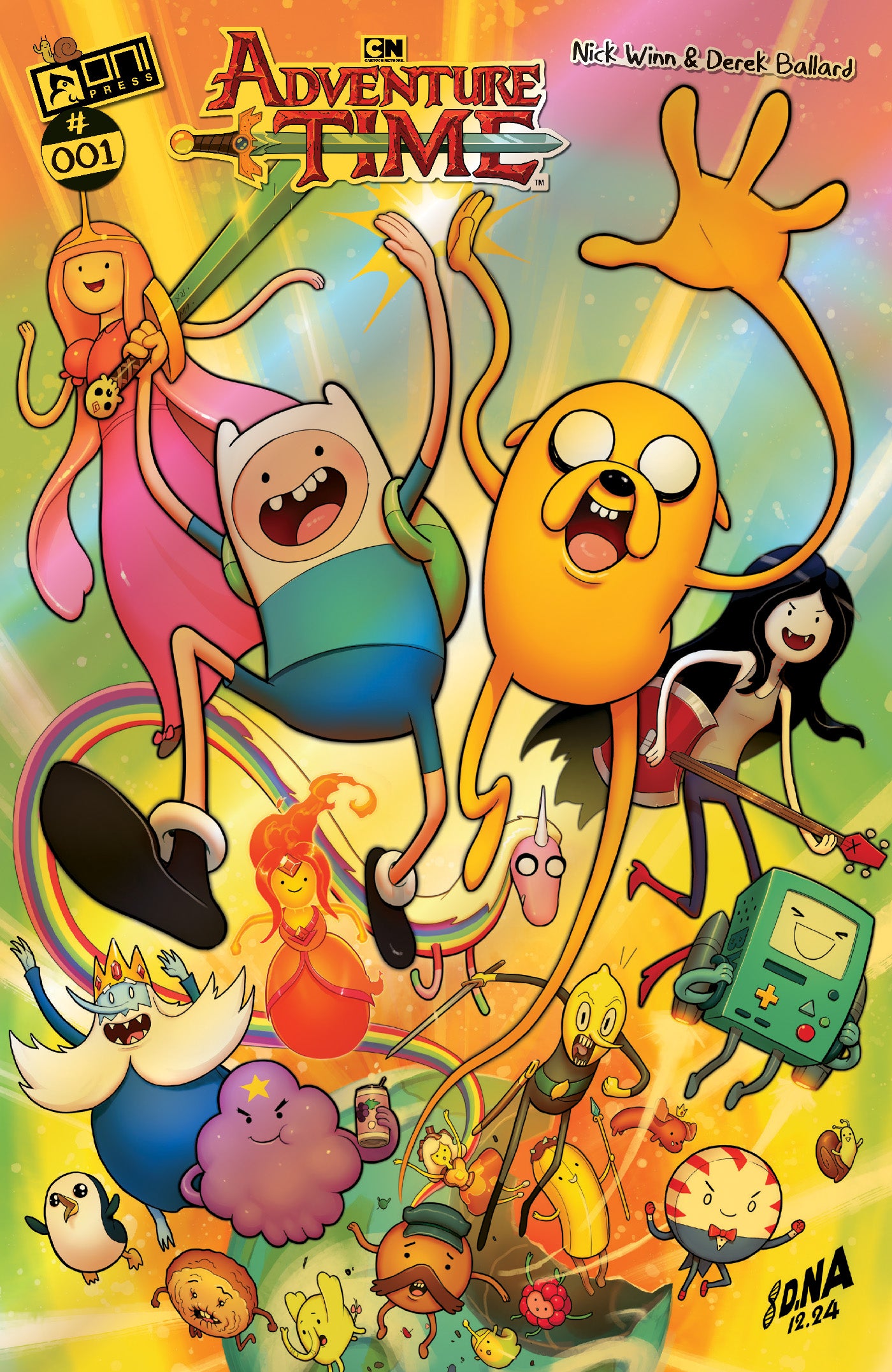 ADVENTURE TIME (2025) #1 CVR G DAVID NAKAYAMA GOLD FOIL VAR - PREORDER 9/4/25