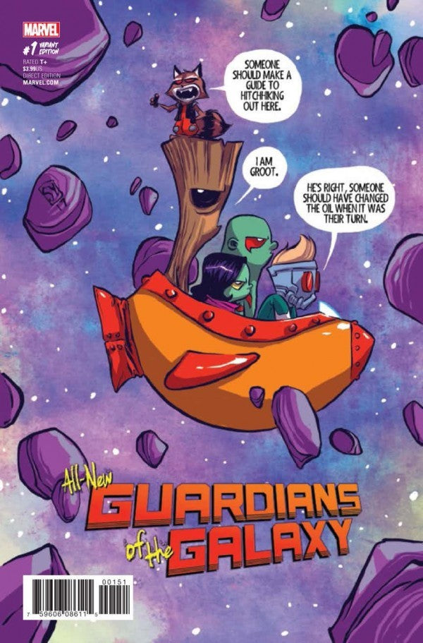 ALL-NEW GUARDIANS OF THE GALAXY #1 (2017) SKOTTIE YOUNG VAR - NM+