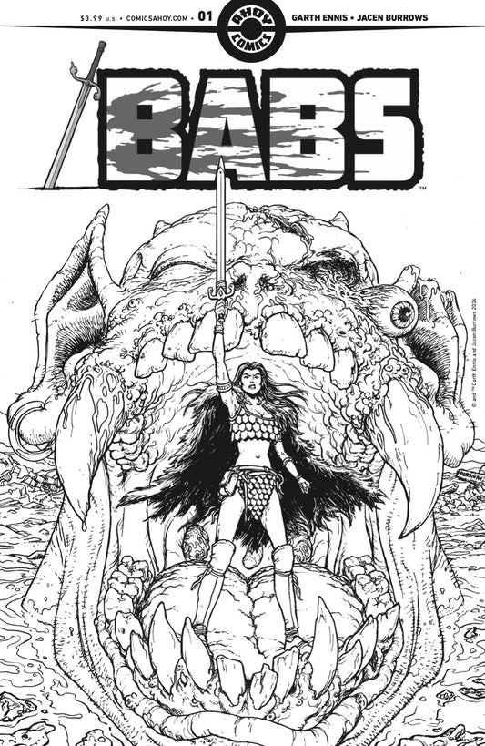 BABS #1 (OF 6) CVR D INC 1:4 CHRIS BURNHAM LINE ART VAR (MR) - PREORDER