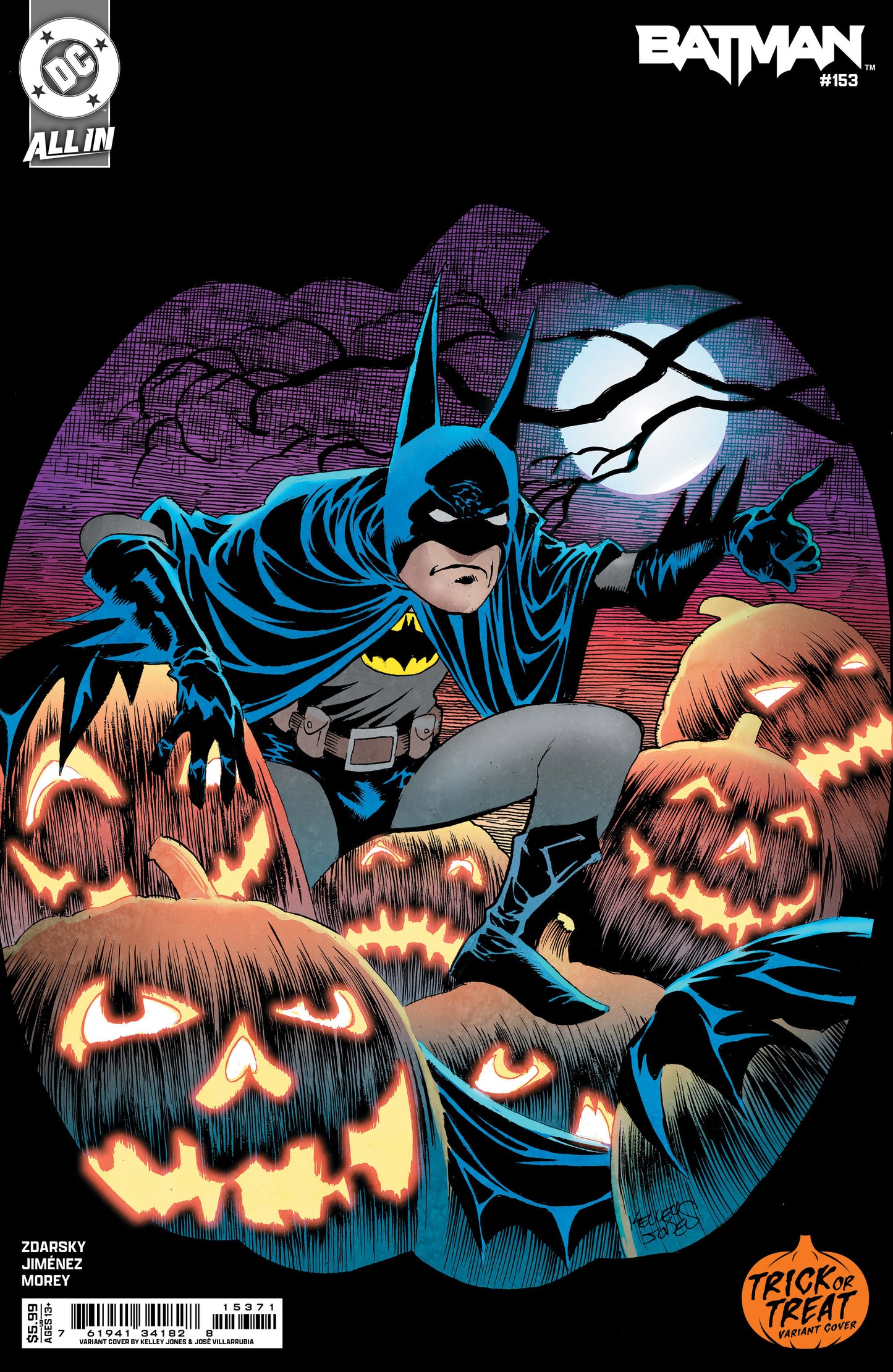 BATMAN #153 CVR D KELLEY JONES TRICK OR TREAT CARD STOCK VAR - PREORDER