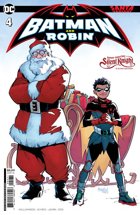 BATMAN AND ROBIN #4 CVR D GLEB MELNIKOV SANTA CARD STOCK VAR