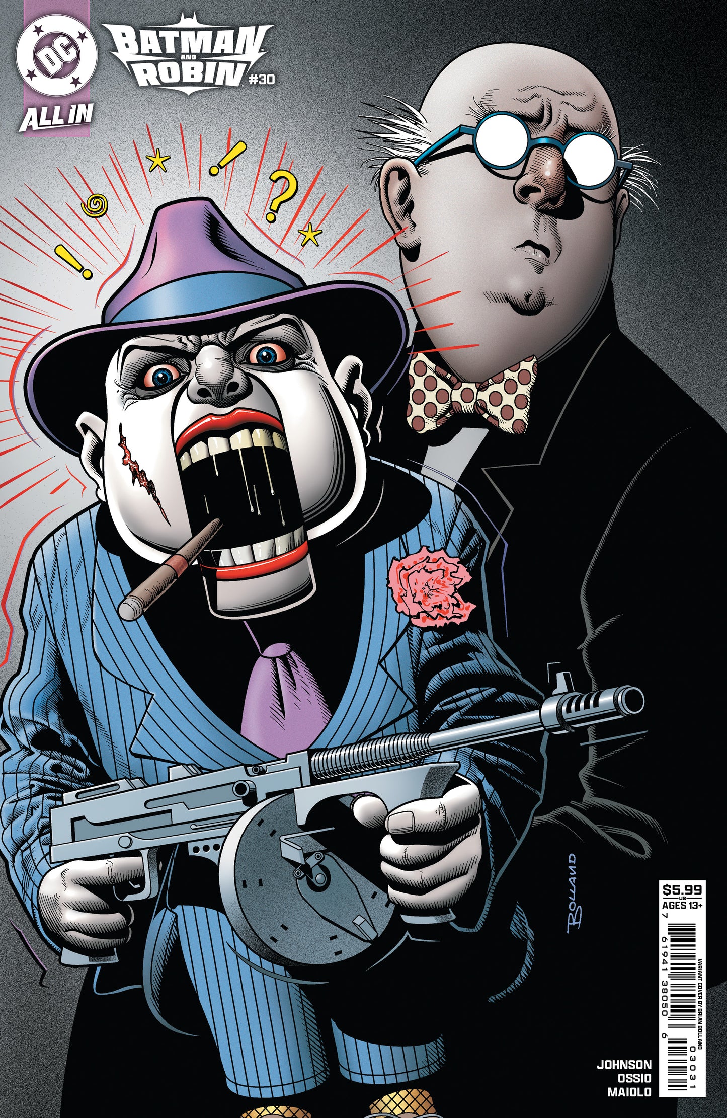BATMAN AND ROBIN #30 CVR C BRIAN BOLLAND CARD STOCK VAR