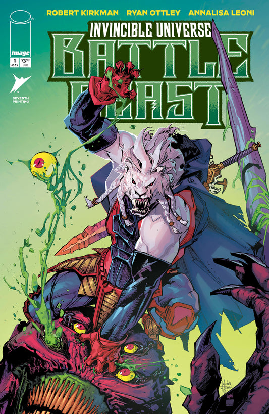INVINCIBLE UNIVERSE BATTLE BEAST #1 7TH PTG MICHELE RUBINI & MATTEO VATTANI VAR - PREORDER (FOC 27/4/26) DUE IN STORE 20/5/26