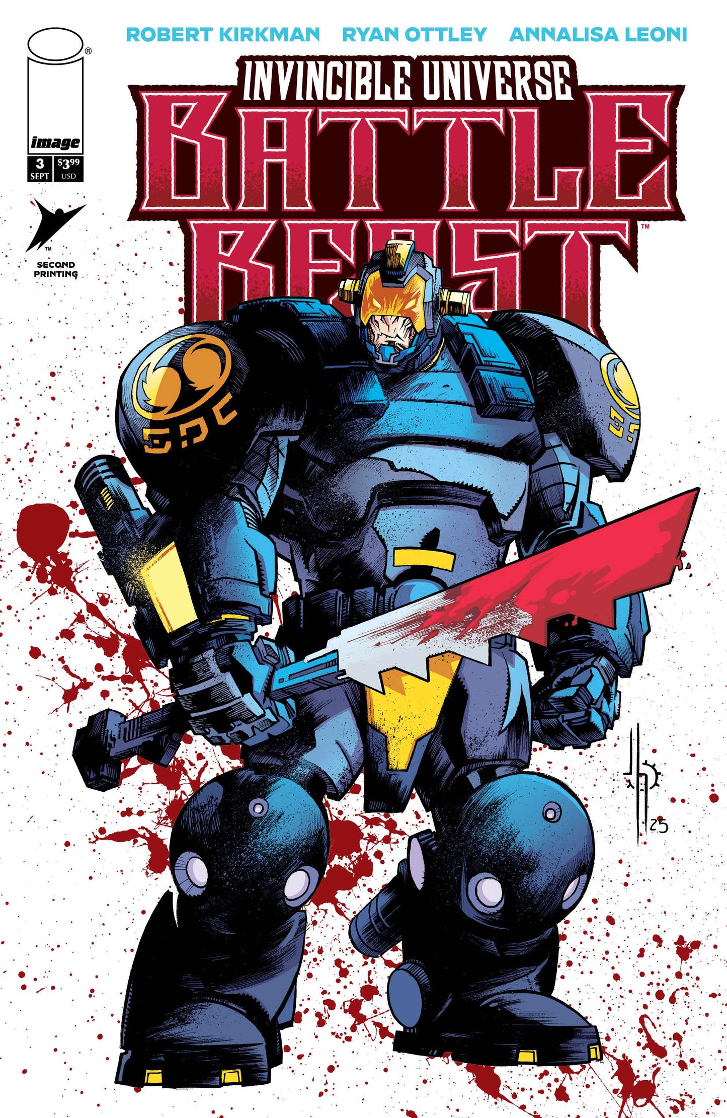 Invincible Universe: Battle Beast #3 2nd Printing Jason Howard - DUE 24/9/25