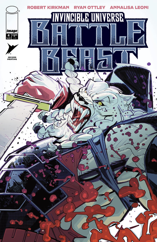Invincible Universe Battle Beast #4 Second Printing Jason Howard Sword Variant Cover