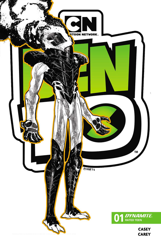 BEN 10 #1 3RD PTG CVR B INC 1:7 ROBERT CAREY B&W VAR  - PREORDER (FOC 15/6/26) - DUE IN STOCK 8/7/26