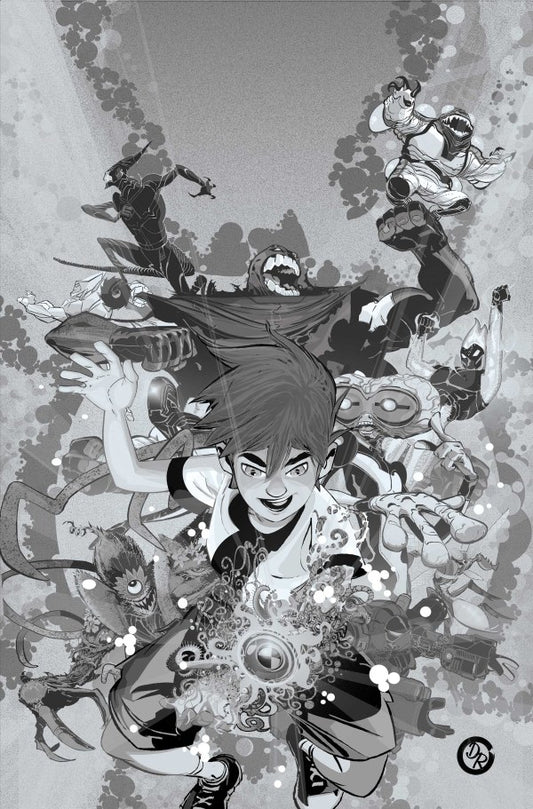 Ben 10 #1 Cover M 1:20 Duncan Rouleau Black and White Variant - PREORDER (FOC 13/4/26) DUE IN STORE 6/5/26 (Copy)