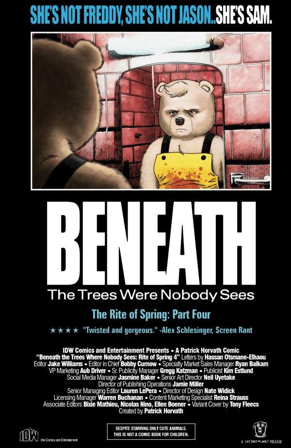 Beneath the Trees Where Nobody Sees: Rite of Spring #4 Cover B Tony Fleecs Movie Homage Variant - DUE 5/11/25