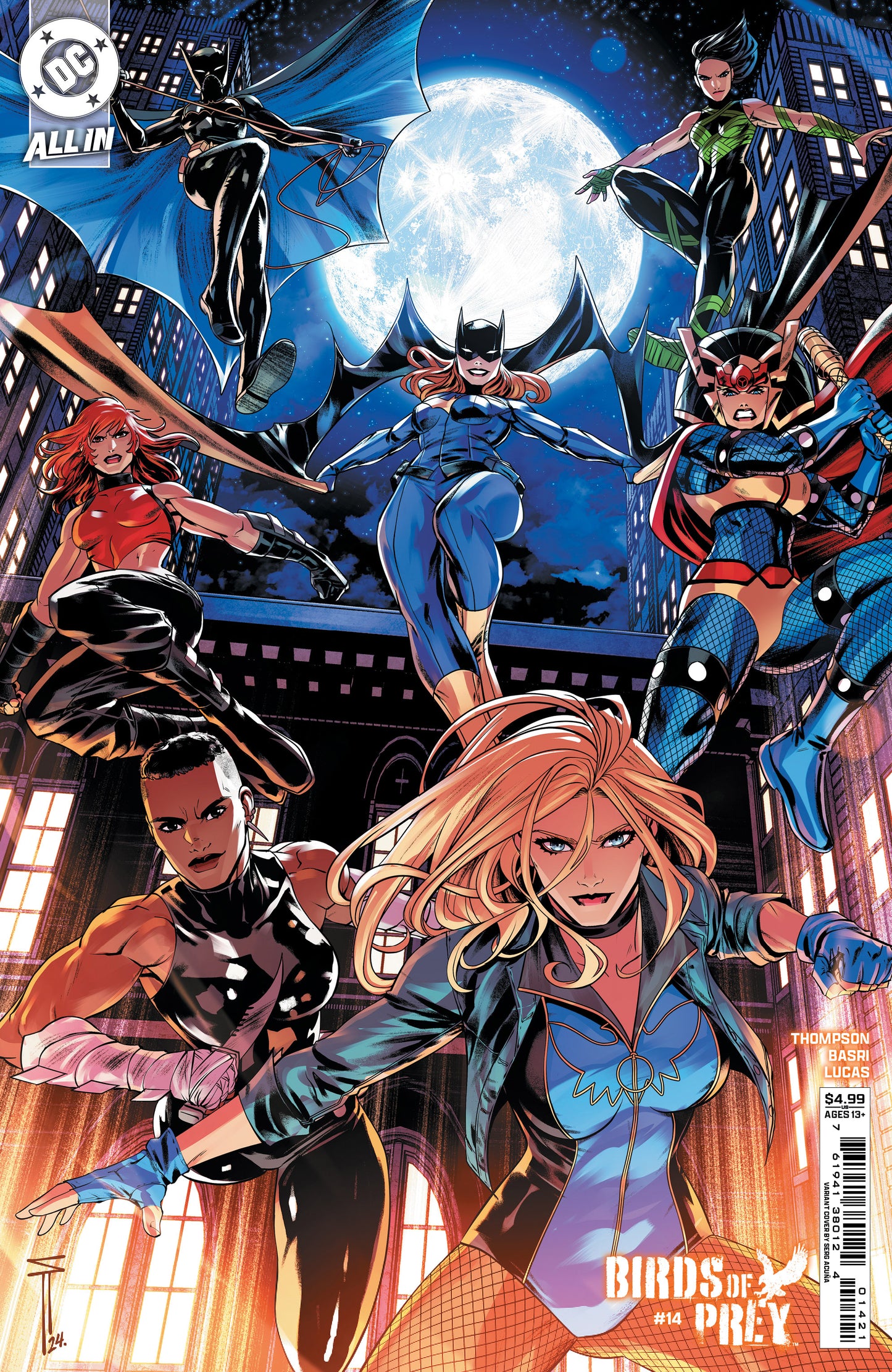 BIRDS OF PREY #14 CVR C SERG ACUNA CARD STOCK VAR - PREORDER