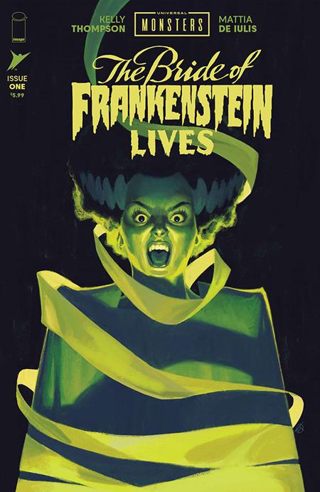 UNIVERSAL MONSTERS THE BRIDE OF FRANKENSTEIN LIVES #1 (OF 4) CVR H INC 1:100 DAVID TALASKI FOIL VAR - PREORDER FOC 28/9/26  DUE IN STORE 28/10/26