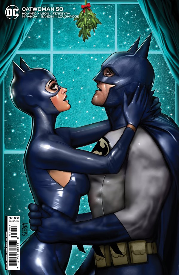 CATWOMAN #50 CVR D NATHAN SZERDY HOLIDAY CARD STOCK VAR