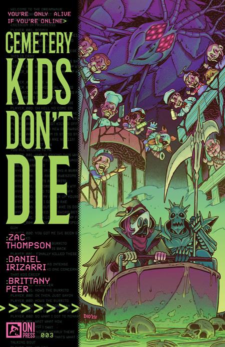 CEMETERY KIDS DONT DIE #3 (OF 4) CVR A DANIEL IRIZARRI (MR) - PREORDER 30/4/24