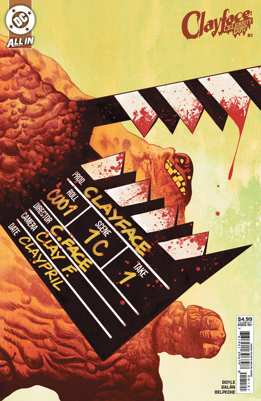 CLAYFACE CELEBRITY DIRT #1 (OF 6) CVR B MIKE DEL MUNDO CARD STOCK VAR - PREORDER (FOC 15/6/26) DUE IN STORE 8/7/26