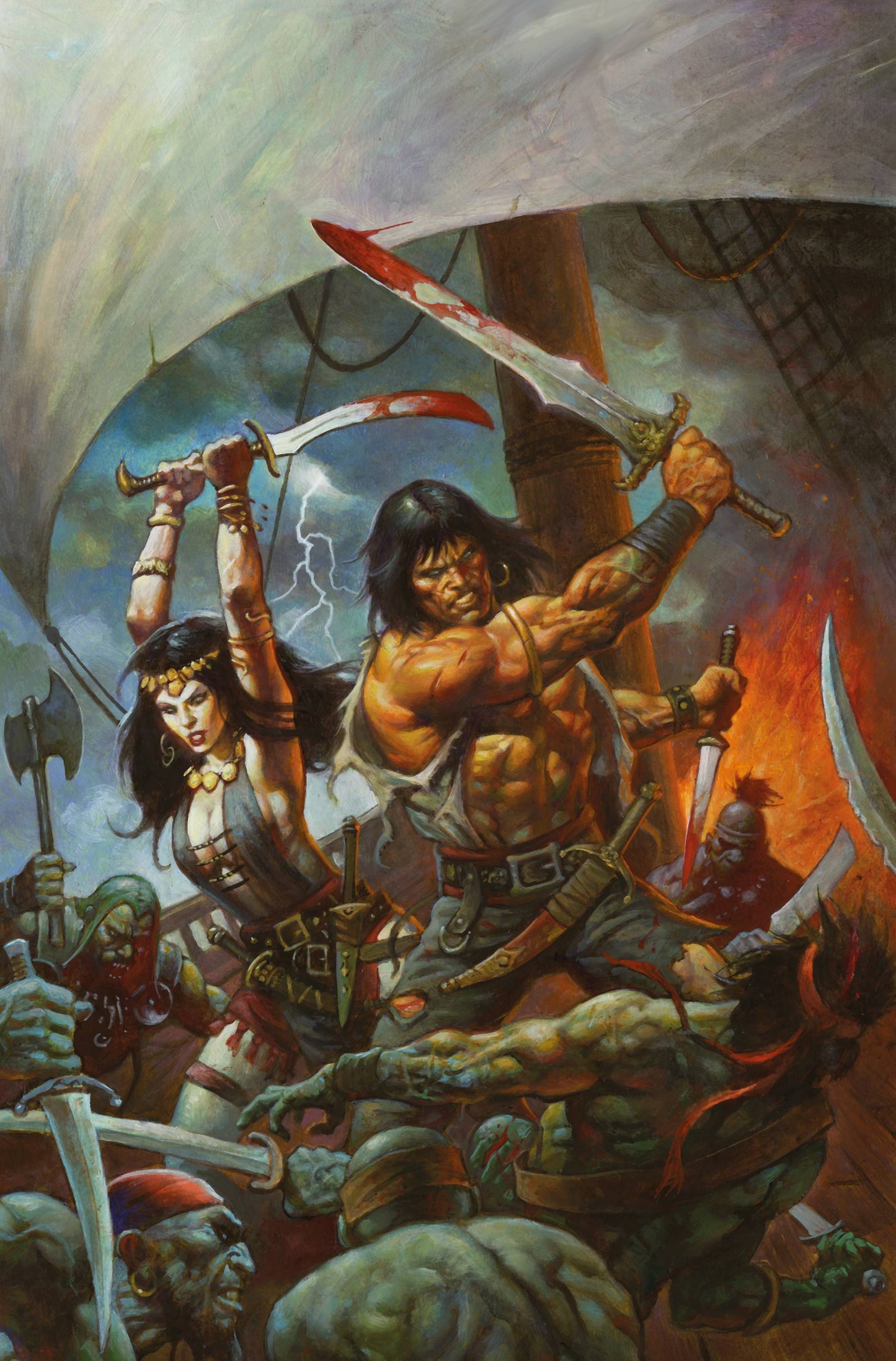 CONAN BARBARIAN #7 FOC HORLEY VIRGIN (MR)