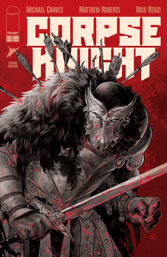 CORPSE KNIGHT #1 (OF 6) 2ND PTG CVR B MATTHEW ROBERTS & RICO RENZI VAR (MR) (MR) - (FOC 4/5/26) DUE IN STORE 26/5/26