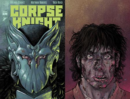 CORPSE KNIGHT #1 (OF 6) CVR G MATTHEW ROBERTS DIE CUT HELMET VAR -  (FOC 23/3/26) DUE IN STORE 22/4/26