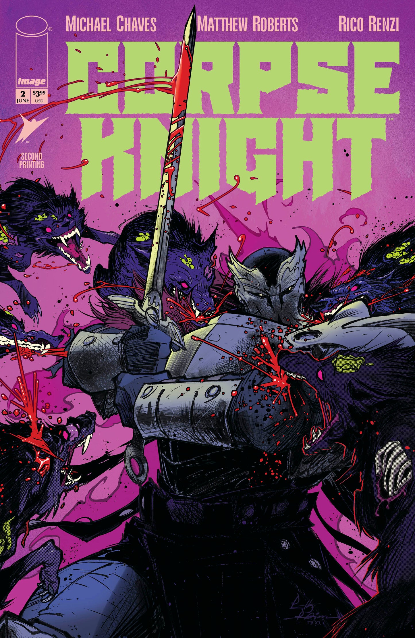 CORPSE KNIGHT #2 (OF 6) 2ND PTG PARTHA PRATIM SARKAR VAR (MR)- PREORDER (FOC 1/6/26) DUE IN STORE 24/6/26 )