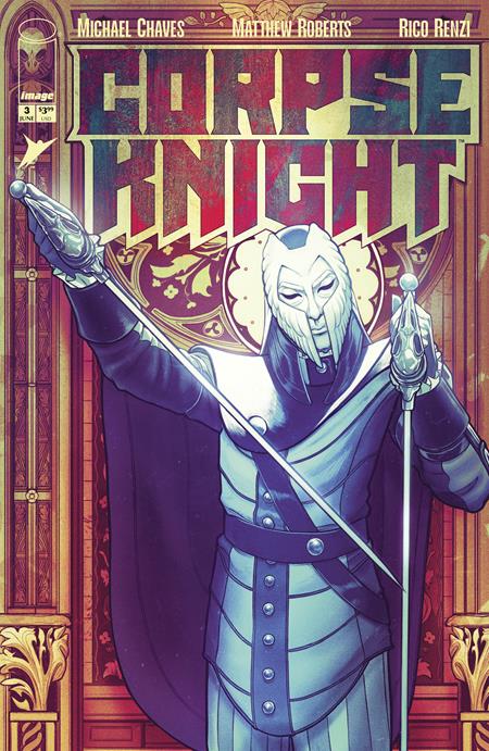 CORPSE KNIGHT #3 (OF 6) CVR D INC 1:25 NIMIT MALAVIA STAINED GLASS VAR - PREORDER (FOC 1/6/26) DUE IN STORE 24/6/26 )