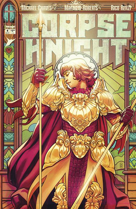 CORPSE KNIGHT #4 (OF 6) CVR D INC 1:25 NIMIT MALAVIA STAINED GLASS VAR (MR)