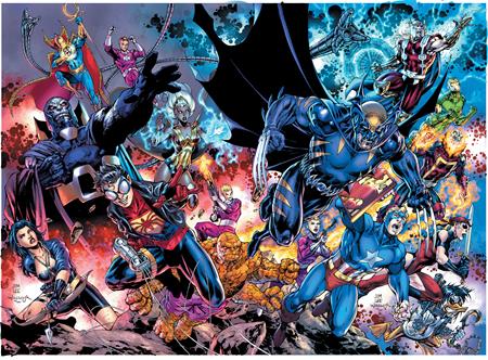 DC VERSUS MARVEL THE AMALGAM AGE OMNIBUS HC DIRECT MARKET EXCLUSIVE JIM LEE & SCOTT WILLIAMS WRAPAROUND VARIANT - PRESALE DUE 24/9/24 ONE PRINTING ONLY!