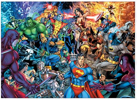 DC VERSUS MARVEL OMNIBUS HC DIRECT MARKET EXCLUSIVE JIM LEE & SCOTT WILLIAMS WRAPAROUND VARIANT - ONE PRINTING ONLY!