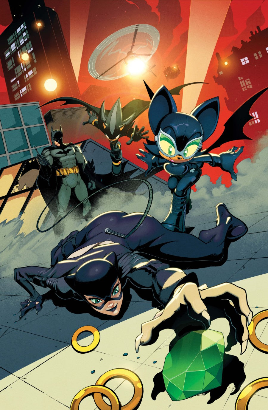DC X SONIC THE HEDGEHOG THE METAL LEGION #1 (OF 5) CVR B ADAM BRYCE THOMAS CARD STOCK VAR