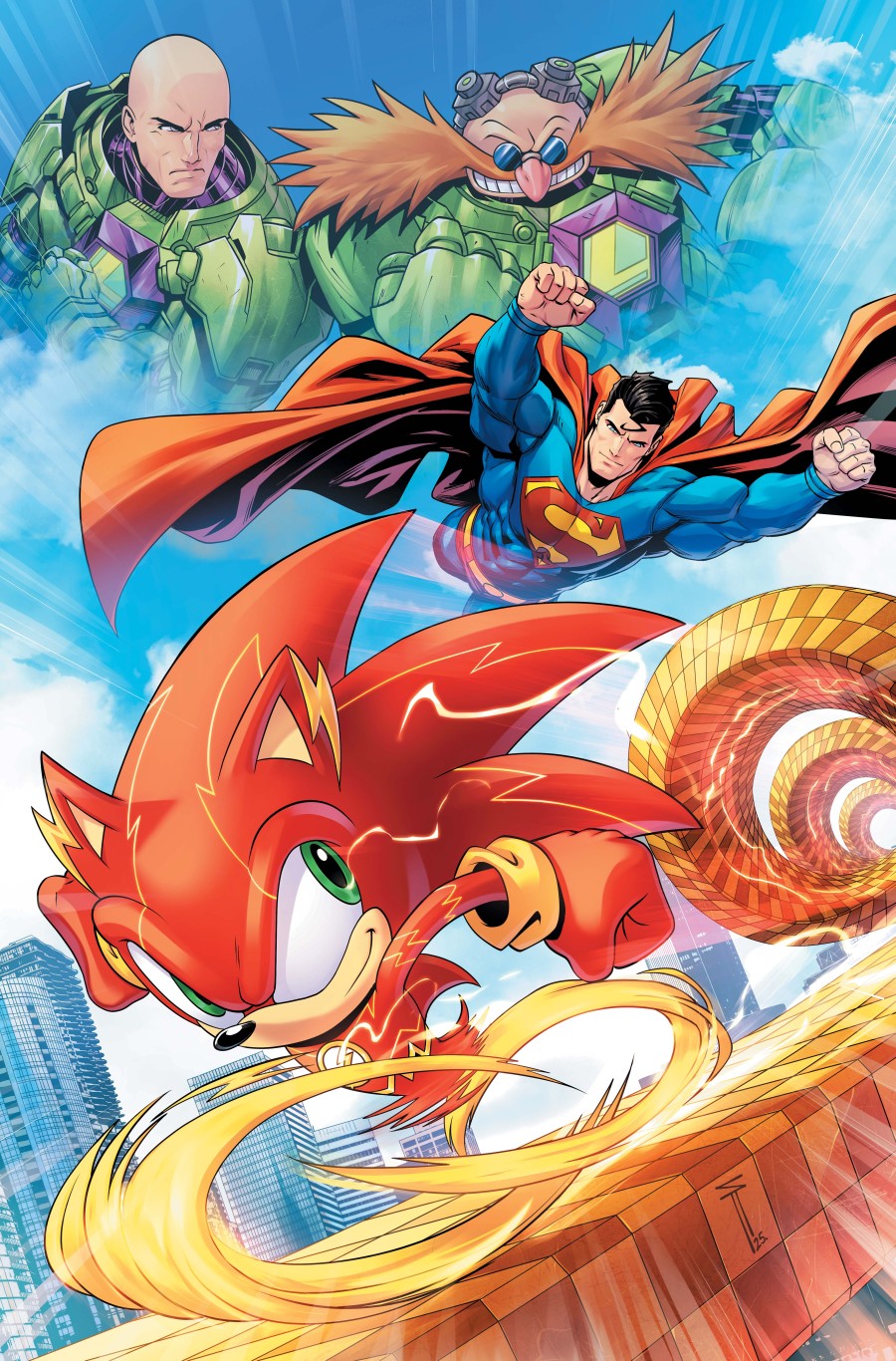 DC X SONIC THE HEDGEHOG THE METAL LEGION #1 (OF 5) CVR C SERG ACUNA CARD STOCK VAR