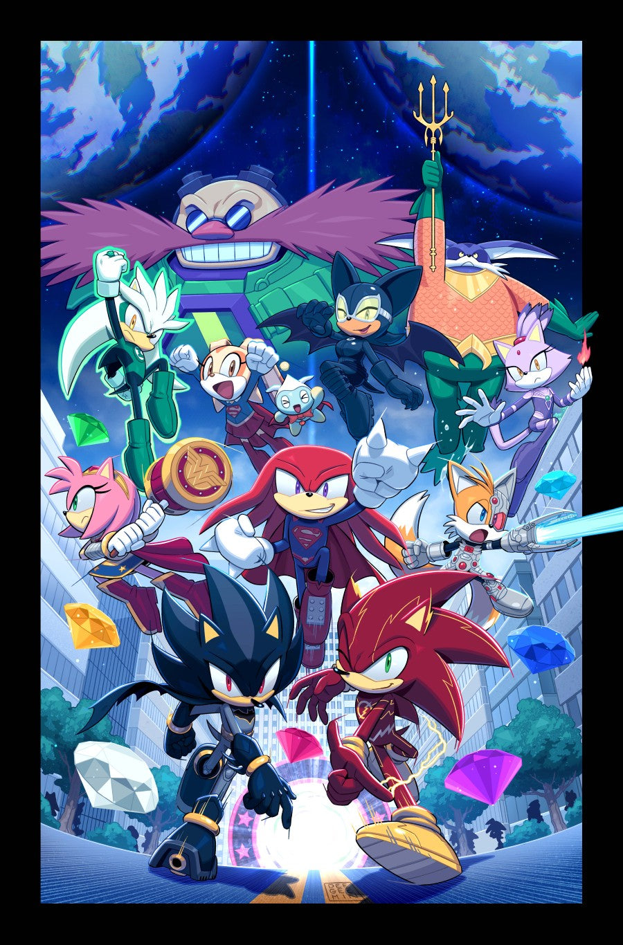 DC X SONIC THE HEDGEHOG THE METAL LEGION #1 (OF 5) CVR D MIN HO KIM CARD STOCK VAR