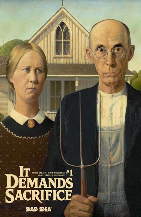IT DEMANDS SACRIFICE #1 (OF 4) CVR E GRANT WOOD OLD MASTERS VAR - PREORDER (FOC 7/9/26) DUE IN STORE 7/10/26