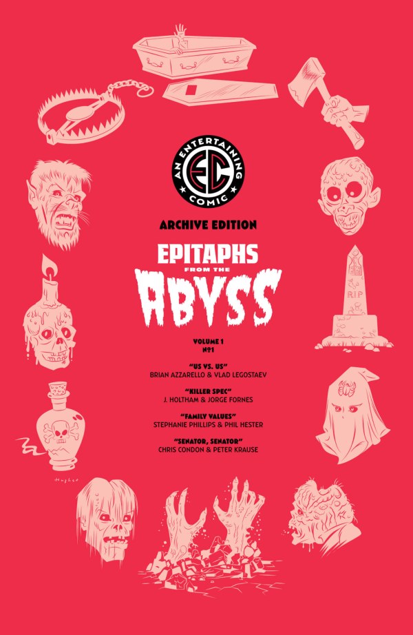 EC EPITAPHS FROM THE ABYSS #1 (OF 4) CVR H 1:50 INC RIAN HUGHES ARCHIVE VAR