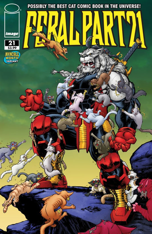 Feral #21 Cover E Tony Fleecs Invincible Team-Up Variant