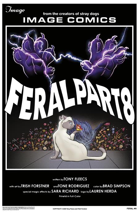 FERAL #8 CVR B TONY FLEECS & TRISH FORSTNER HOMAGE VAR - PREORDER