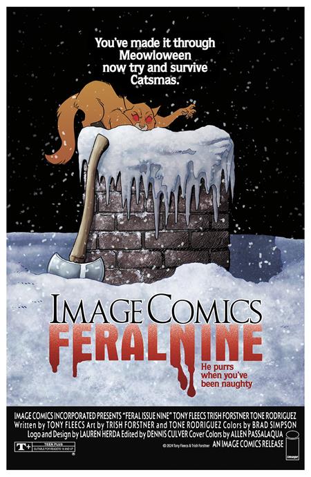 FERAL #9 CVR B TONY FLEECS & TRISH FORSTNER HOMAGE VAR - PREORDER