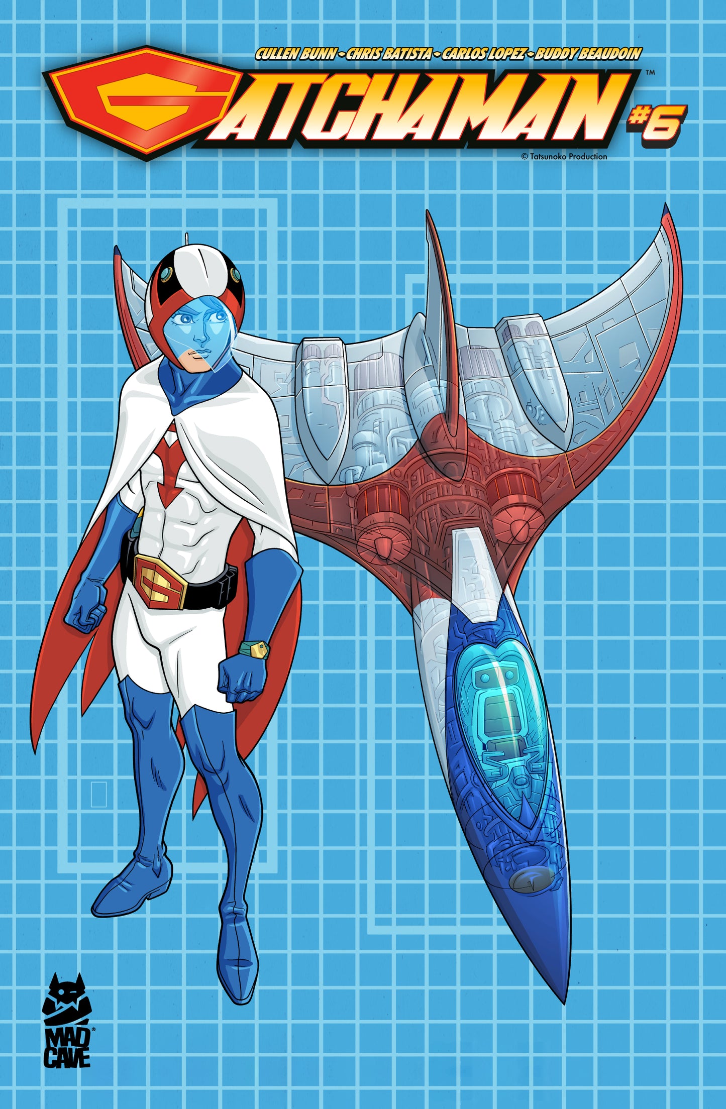 GATCHAMAN #6 CVR B CHRIS BATISTA BLUEPRINT KEN AND G-1 VAR - PREORDER