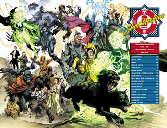 GHOST MACHINE THE OFFICIAL GUIDEBOOK #1 (OF 5) CVR C IVAN REIS & DANNY MIKI WRAPAROUND VAR - DUE IN STORE 1/4/26 (Copy)