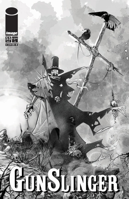 Gunslinger Spawn #55 Cover B Ig Guara Black & White Variant - PREORDER (FOC 25/5/26) DUE IN STORE 17/6/26