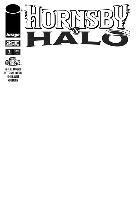 HORNSBY & HALO #1 CVR F BLANK SKETCH VAR - PREORDER