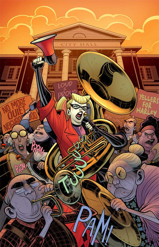 HARLEY QUINN #58 CVR D ELIZABETH TORQUE CARD STOCK VAR - DUE 28/1/26 - NOT FINAL COVER