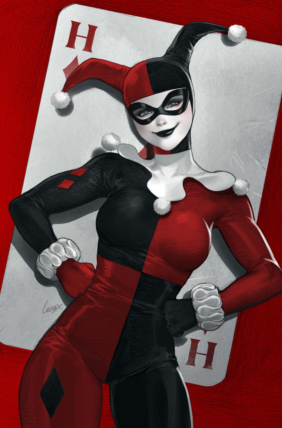 HARLEY QUINN #60 CVR E LESLEY LEIRIX LI WOMENS HISTORY MONTH CARD STOCK VAR - DUE 25/3/26 - NOT FINAL COVER