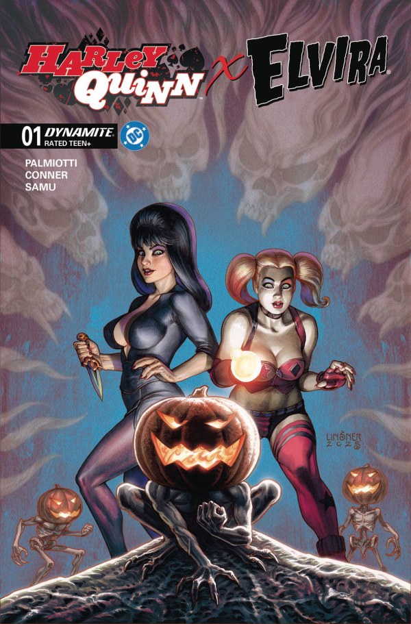 Harley Quinn X Elvira #1 Cover C Joseph Michael Linsner Variant - PRE-ORDER 1/10/25