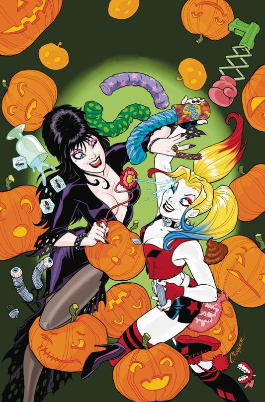 Harley Quinn X Elvira #1 Cover L Amanda Connor Virgin Variant - PRE-ORDER 1/8/25