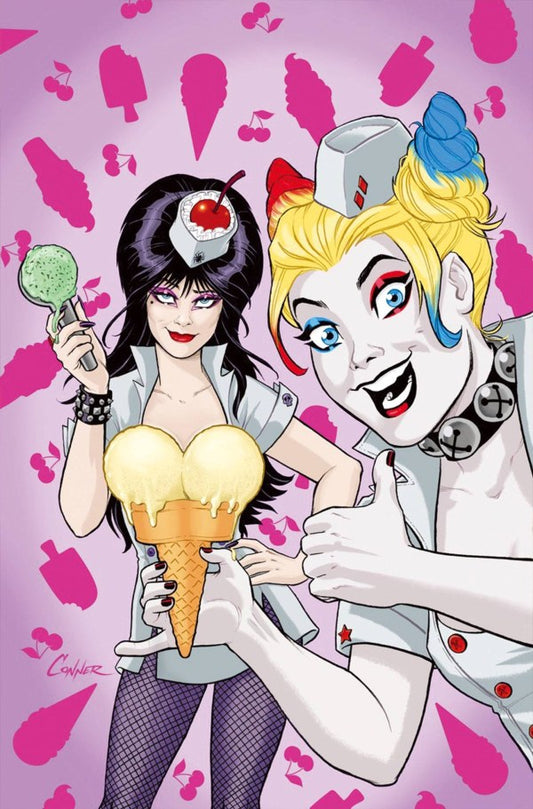 Harley Quinn X Elvira #2 Cover S 1:25 Amanda Conner Virgin Variant - PRE-ORDER TBA