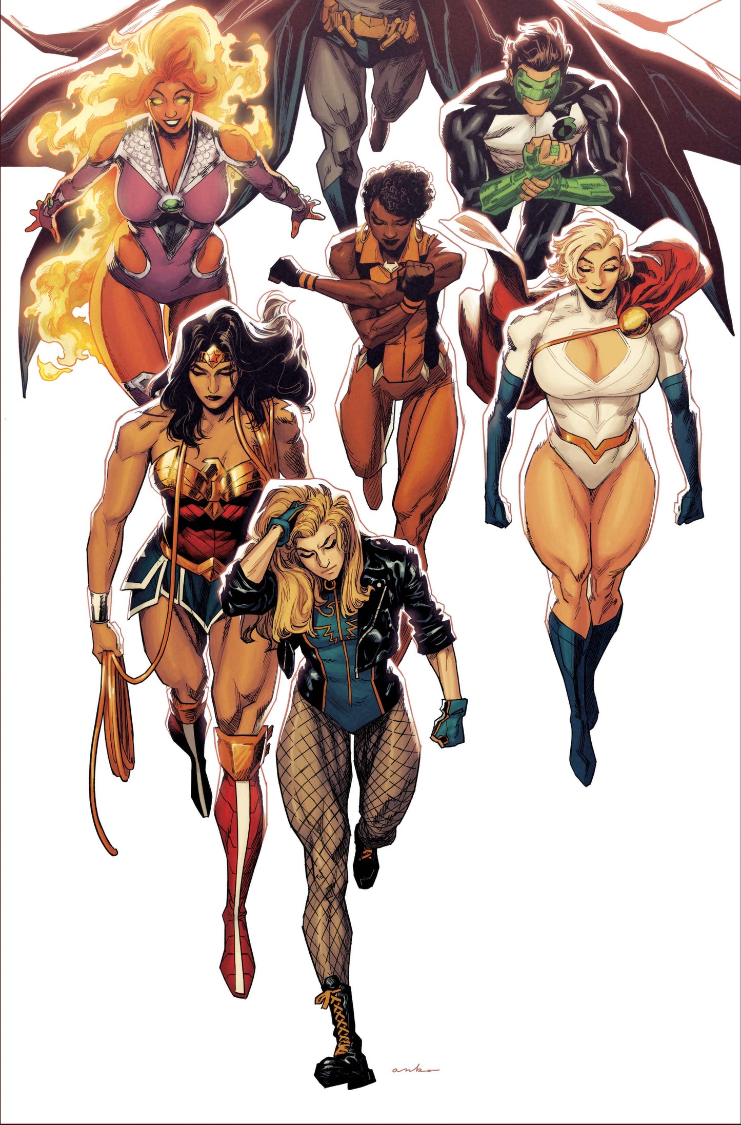 JUSTICE LEAGUE UNLIMITED #15 CVR D KRIS ANKA CARD STOCK VAR (DC K.O.) - DUE 28/1/26 - NOT FINAL COVER