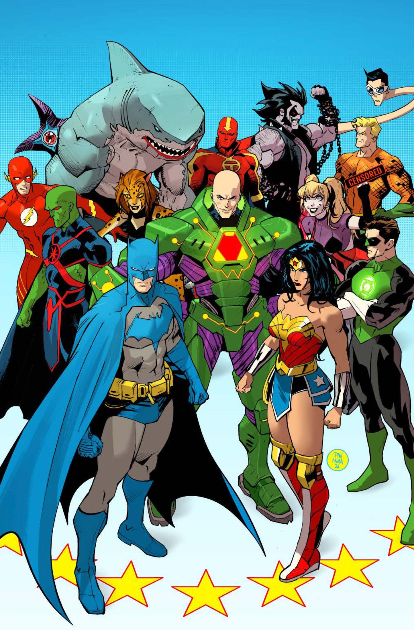 JUSTICE LEAGUE UNLIMITED #17 CVR A DAN MORA - DUE 25/3/26 - NOT FINAL COVER
