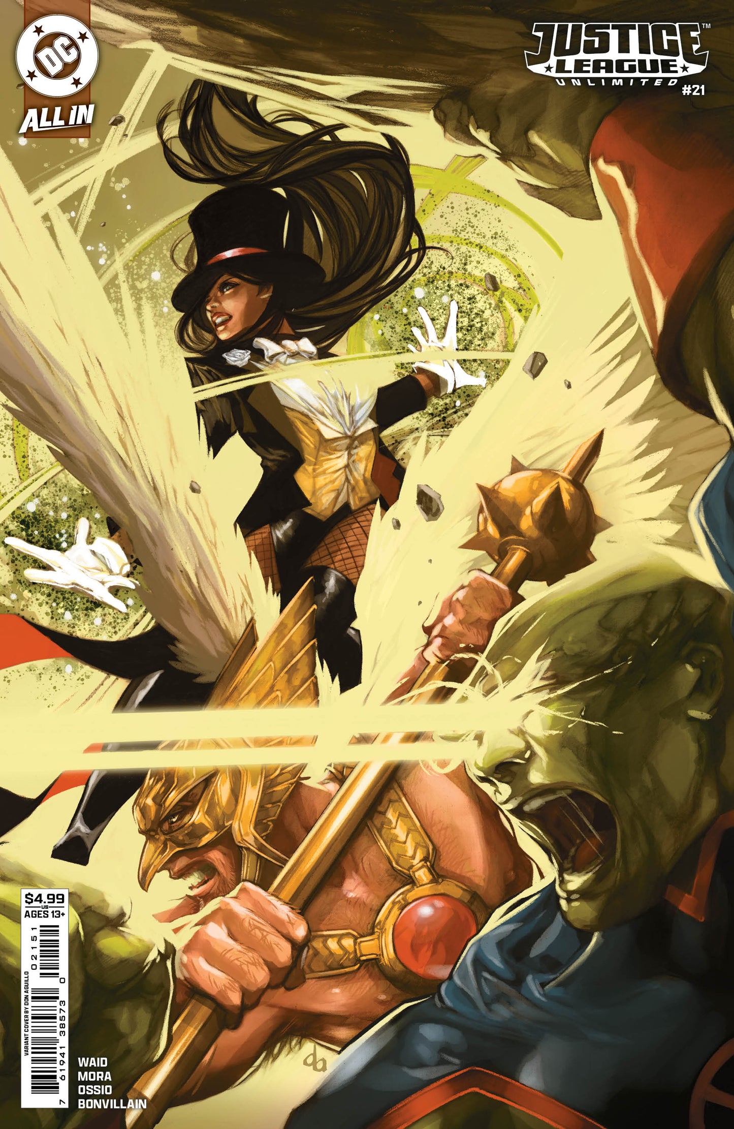 JUSTICE LEAGUE UNLIMITED #21 CVR E DON AGUILLO CARD STOCK VAR- PREORDER (FOC 29/6/26) DUE IN STORE 22/7/26