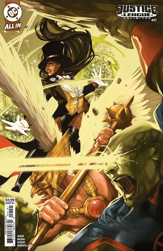 JUSTICE LEAGUE UNLIMITED #21 CVR E DON AGUILLO CARD STOCK VAR- PREORDER (FOC 29/6/26) DUE IN STORE 22/7/26