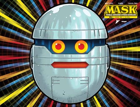 MASK #7 CVR H PYE PARR & LUKE PREECE DIE CUT MASK VAR - PREORDER FOC 9/11/26  DUE IN STORE 2/12/26