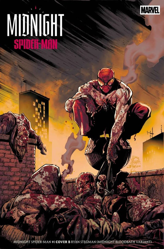 MIDNIGHT SPIDER-MAN #1 CVR B RYAN STEGMAN MIDNIGHT BLOODBATH VAR - PREORDER (FOC 31/8/26) DUE IN STORE 7/10/26
